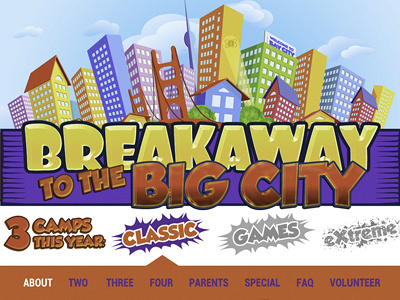 Breakaway Web Header city header kids web