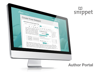 Snippet Author Portal app snippet ui ux writing