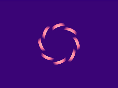 WIP 3d app branding colorful communications gradient icon logo logodesign motion telecom ui ux vector