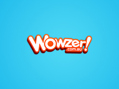 Wowzer 3d exclamation fun logo logotype wow wowzer