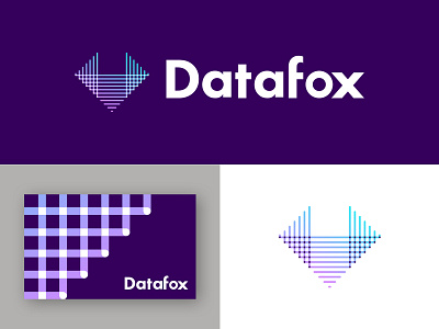 Datafox 3d abstract analytics animal app branding data datafox finance fox gradient icon illustration logo logodesign mark symbol transparency ui weave