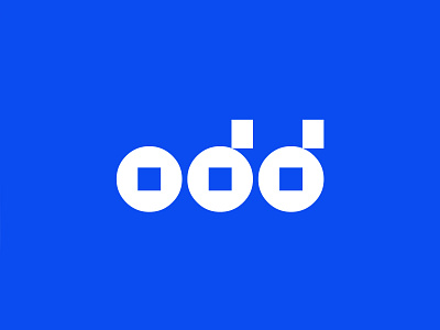 Odd Logo app branding geometric gradient logo logodesign logotypes minimal odd shapes typography ui ux vector wordmark wordmark logo
