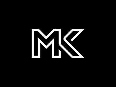 MK Logo app branding design fashion k letter line linelogo logo logodesign logotype m minimal mk monogram typography vector wordmark wordmark logo