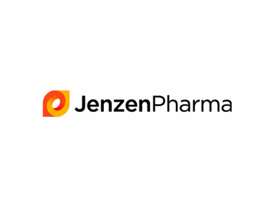 Jenzen Pharma 3d care gradient healthcare leaf logo vibrant