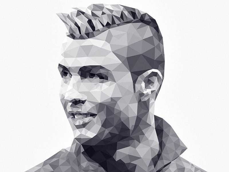 CR7(Cristiano Ronaldo) cristiano football illustration lowpoly polygonal portrait ronaldo