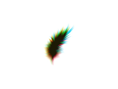 WIP art colorful creativity fashion feather logo