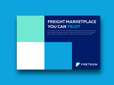 Fretron Logo arrow connect f freight logo marketplace overlap transparency