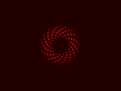 Logo dots dribbble dynamic gradient illusion lava logo mark motion optical technology