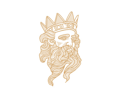 Zeus adobe god greek illustration lineart logo mythology portrait vector zeus