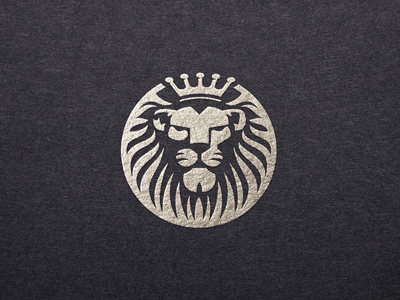 Lion Logo animal capital crown helion lion logo majestic shield