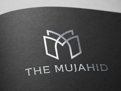 The Mujahid alphabet arch book doorway islam logo magazine minaret minimal pages publication scholarly