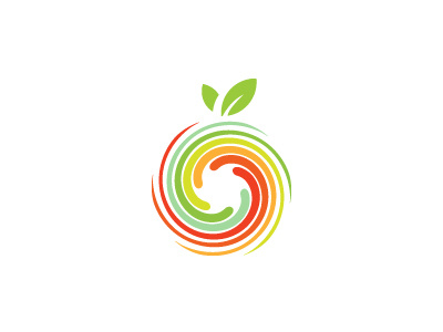 Juice logo v2 blender colorful fresh fruits healthy juice leaf logo twirl