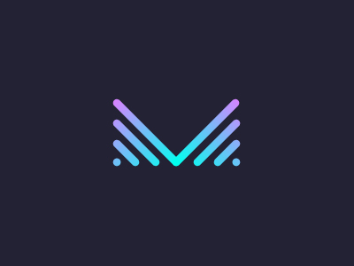 M + Data analytics app branding data finance logo m tech