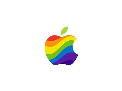 Apple apple corporate equality lgbt logo nature rainbow unity