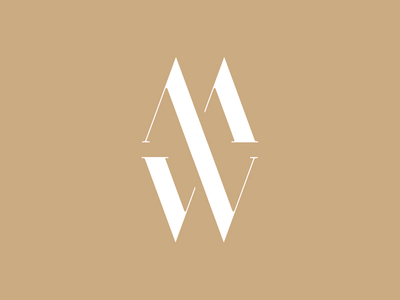 MW 3d branding clothing design fashion identity label logo logotype minimal monogram mw typography vector wordmark