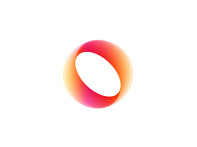 O Mark 3d brandidentity branding colorful fold gradient illustration logo logodesign motion o ologo ribbon transparency ui