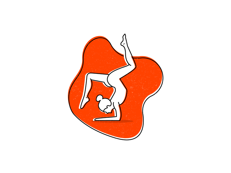 Yoga Illustration branding colorful design illustration lineart logodesign meditate ui ux woman yoga yogapose