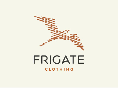 Frigate almosh82 bird brandidentitydesign branding clothing design fashion frigate label logo thread transparency ui ux vector