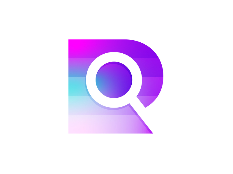 R Research Mark 3d branding colorful gradient icon identity layers logo logodesign lookingglass negativespacelogo r research rlogo science symbol transparency ui