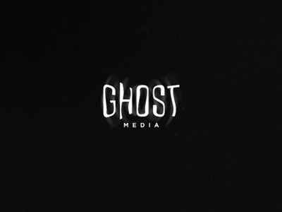 Ghost Media ghost letters logo media unused