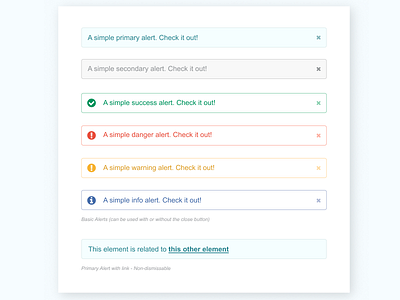 Bootstrap 4 alerts redesign alerts bootstrap 4 feedback message ui