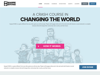 Equipe Evoke Website Design