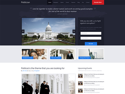 Political Press Wordpress Theme