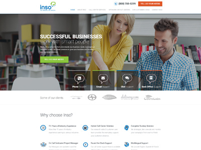 Website Re-design for Inso Internation business clean inso minimal modern re design website design website re design