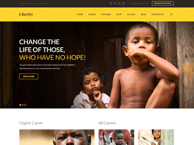 Charity - Nonprofit/NGO/Fundraising WordPress Theme