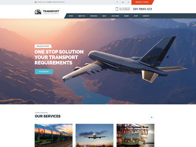 Transport - Logistic, Transportation & Warehouse Wordpress Theme clean logistic logistic services modern movers moving company transport transportation warehouse