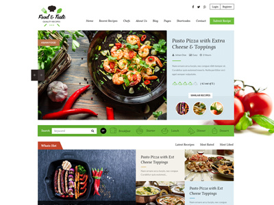 RecipePress - Food Recipe Wordpress Theme