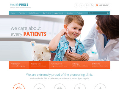 Healthpress Responsive Wordpress 
