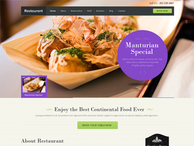 Restaurant Wordpress Theme clean design food hotel modern new recipe restaurant theme web design website wordpress theme