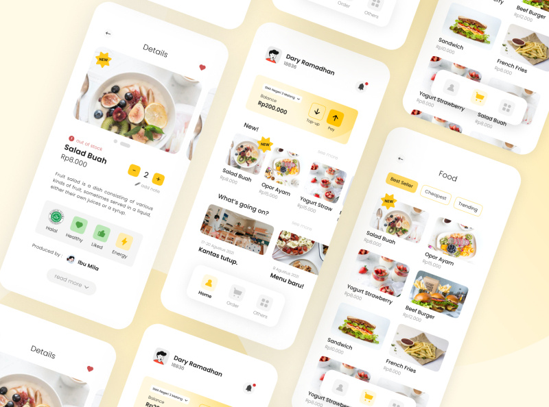 Canteen Mobile App - Exploration Design by Dary Ramadhan on Dribbble