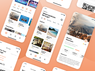 Travel Mobile App - Exploration Design