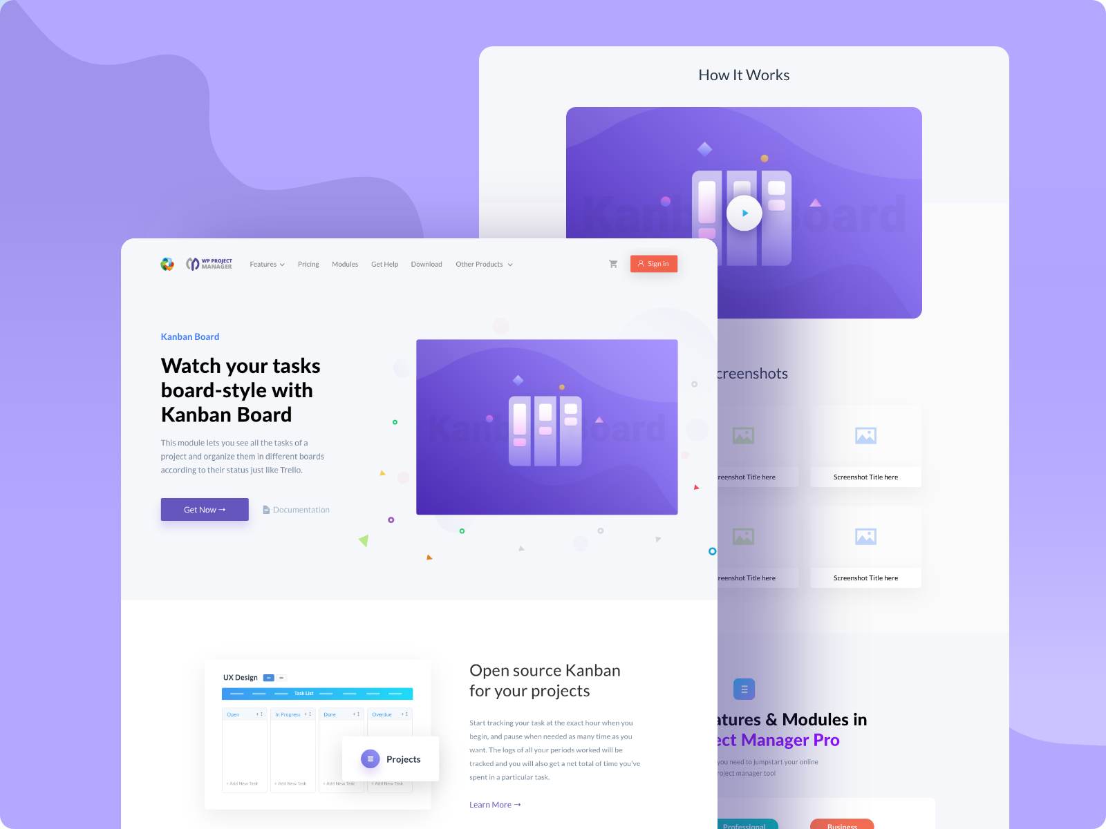 Kanban Board Module Landing Page Design by Md Habibur Rahman for weDevs ...