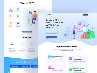 WP ERP Affiliate Page Design