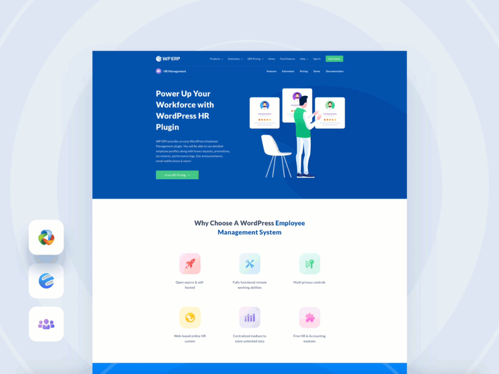 HRM Landing Page Design