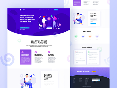 Affiliate page design for weMail by Md Habibur Rahman for weDevs on ...