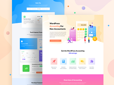 Accounting Landing page Design