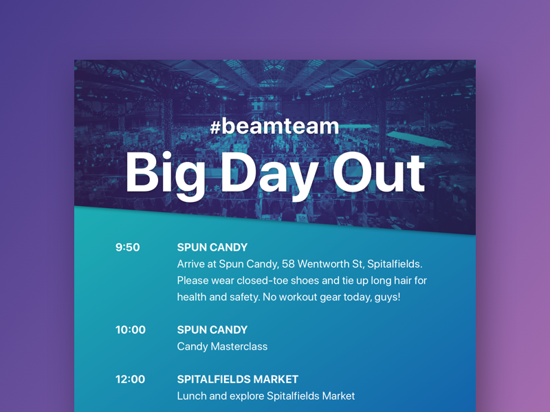 Beamery Team Big Day Out by Meaghan Li for Beamery on Dribbble