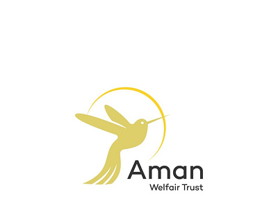 Aman Welfare Logo Design bird logo branding design illustration logo logo design makers logo ngo logo vector