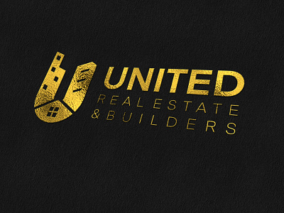 United Real Estate and Builders Logo Design branding builders logo design illustration logo logo design property logo real estate logo typography vector