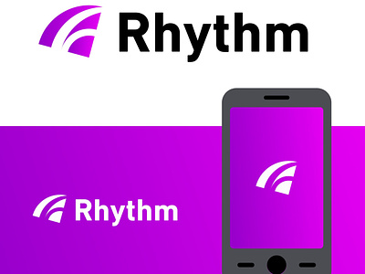Rhythm branding design graphic design illustration logo logo design typography ui ux vector