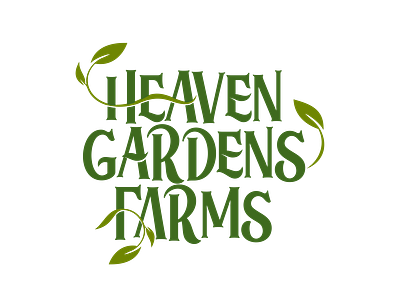 Heaven Garden Farms branding construction design graphic design illustration logo logo design motion graphics typography