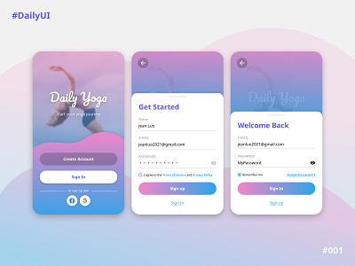 Daily UI #001 - Sign up