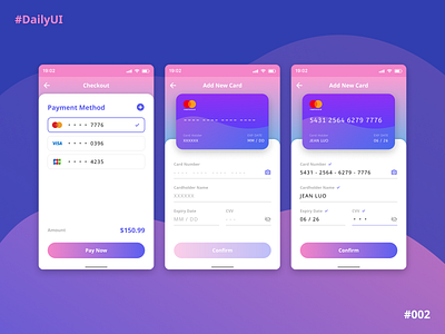 Daily UI #002 - Credit Card Checkout credit card credit card checkout daily ui daily ui 002 dailyui design ui ui design uiux