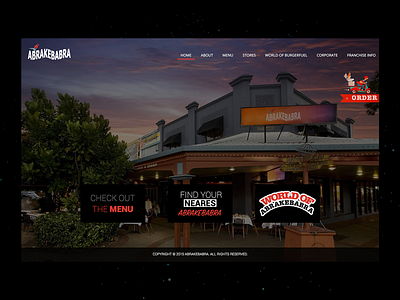 Abrakebabra Home Page design ui ux web