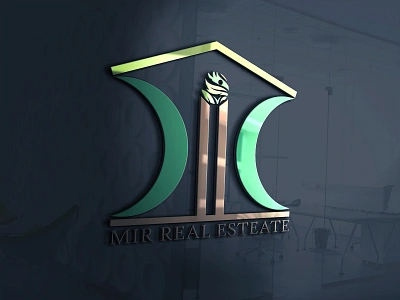 MIR REAL ESTATE branding graphic design illustration logo vector