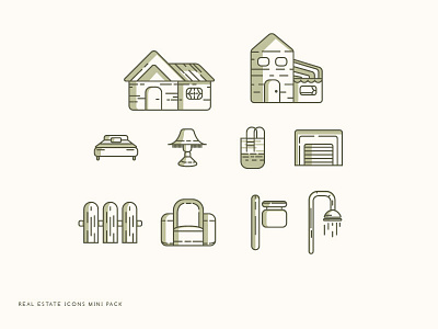 Real Estate Icons Mini Pack home house icon icons mortgage pack realestate simple website